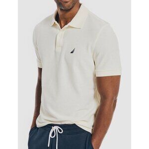 Nautica Performance Deck Polo Shirt XXL Classic Fit Ivory